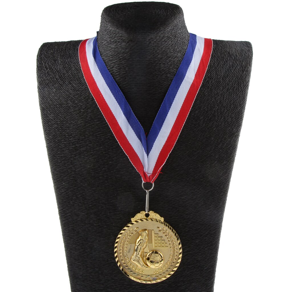 6.5CM Metal Gold Winners Medal Kids Pretend Role Play Game Props - Football