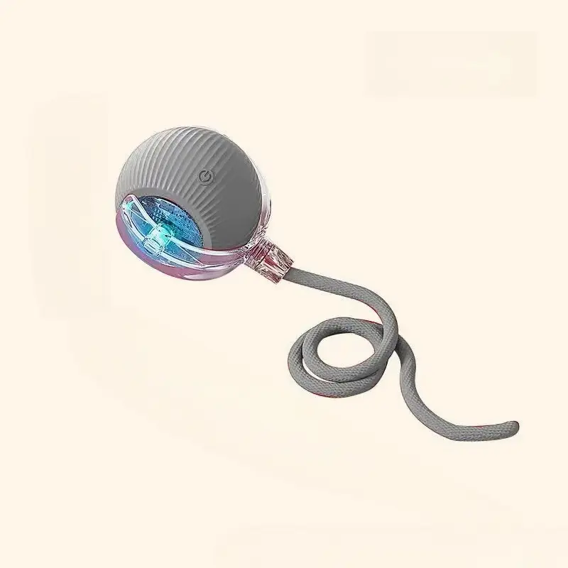 Jouet roulant automatique Rechargeable pour chat, boule intelligente interactive avec chargement USB, jouet électrique mobile pour animaux de compagnie, jeu d'intérieur pour chats/chiens: green