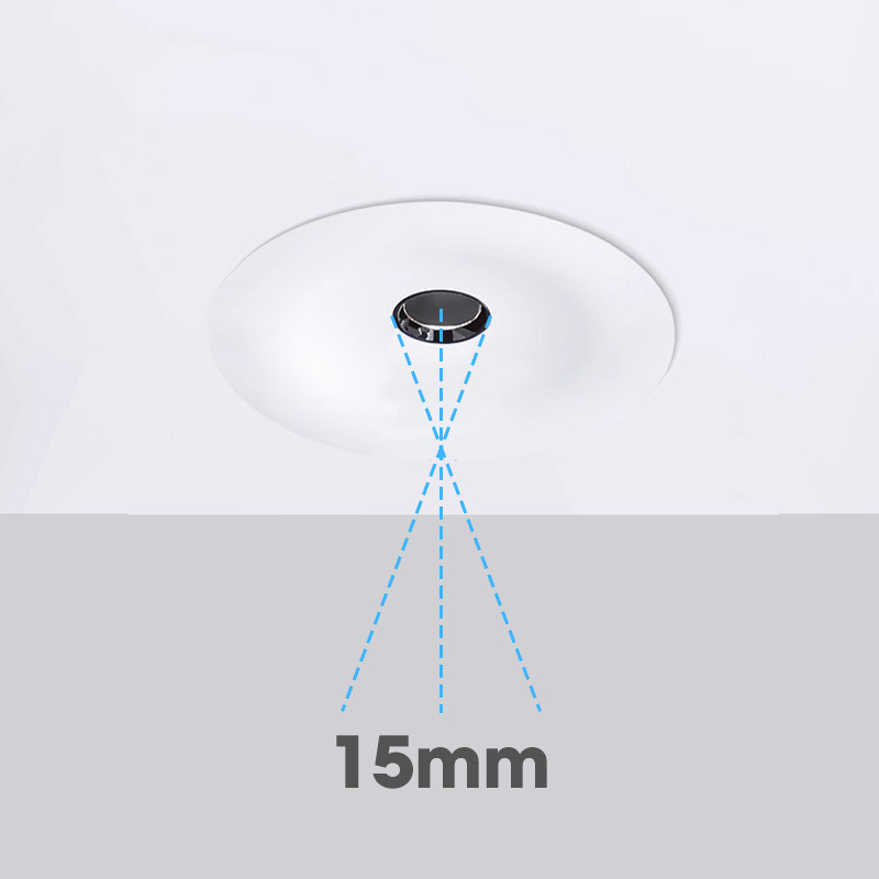 2025 nouveaux projecteurs LED intégrés dans le salon anti-éblouissement petit trou arc/pas de lumière principale micro trou lumière 110 V/220 V hôtel 5W7W9W