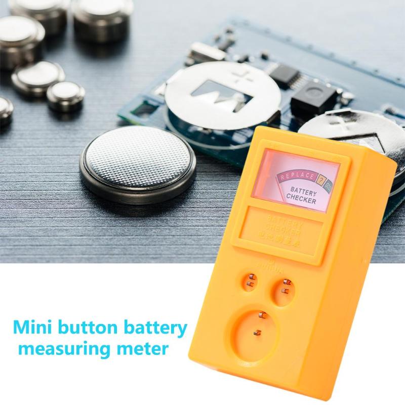 1Pc LR44 CR2032 CR2025 Horloge Batterij Checker Licht Gewicht Cell Coin Batterij Tester Voor 3/1.55V Knop Batterij