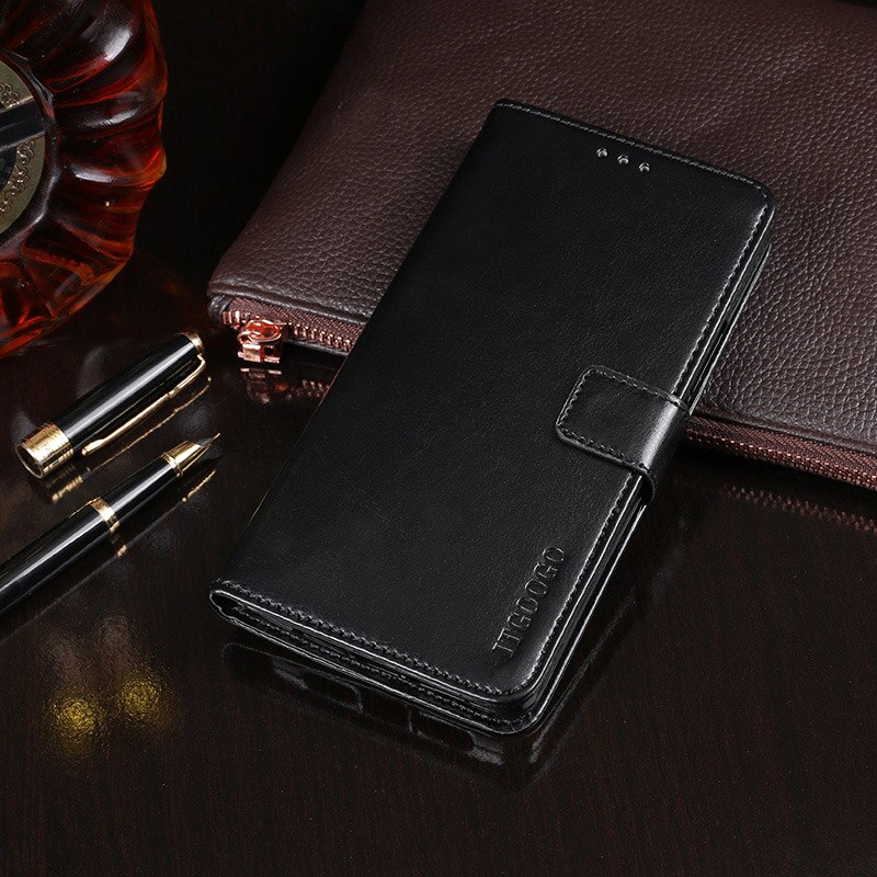 Case For ZTE Blade 20 Smart Case Cover 5.0" Flip Leather Case For ZTE Blade 20 Smart Cover Capa Phone bag Wallet: Black