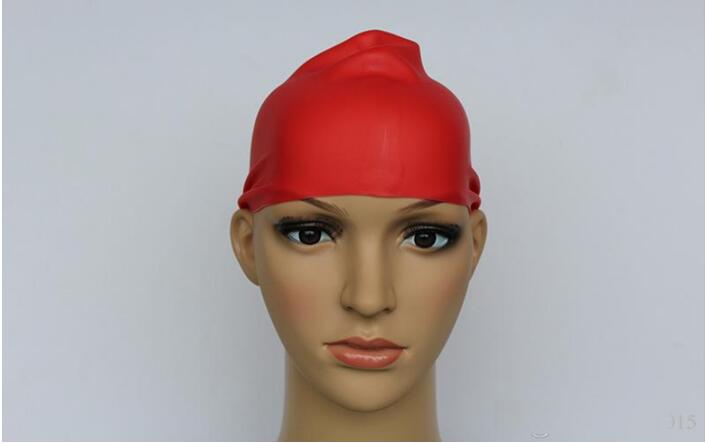 Silicone Swimming Caps Solid Color Swimming Caps With OPP Package for 16 year+