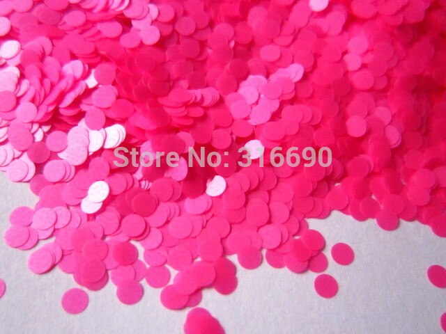 2mm roze Stippen-Solventbestendige Glitter dot glitter