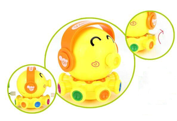 1 stk sødt lille blæksprutteformet legetøj med urværk, der roterer sjovt interaktivt legetøj til at træne børnets evner forældre børn zxh