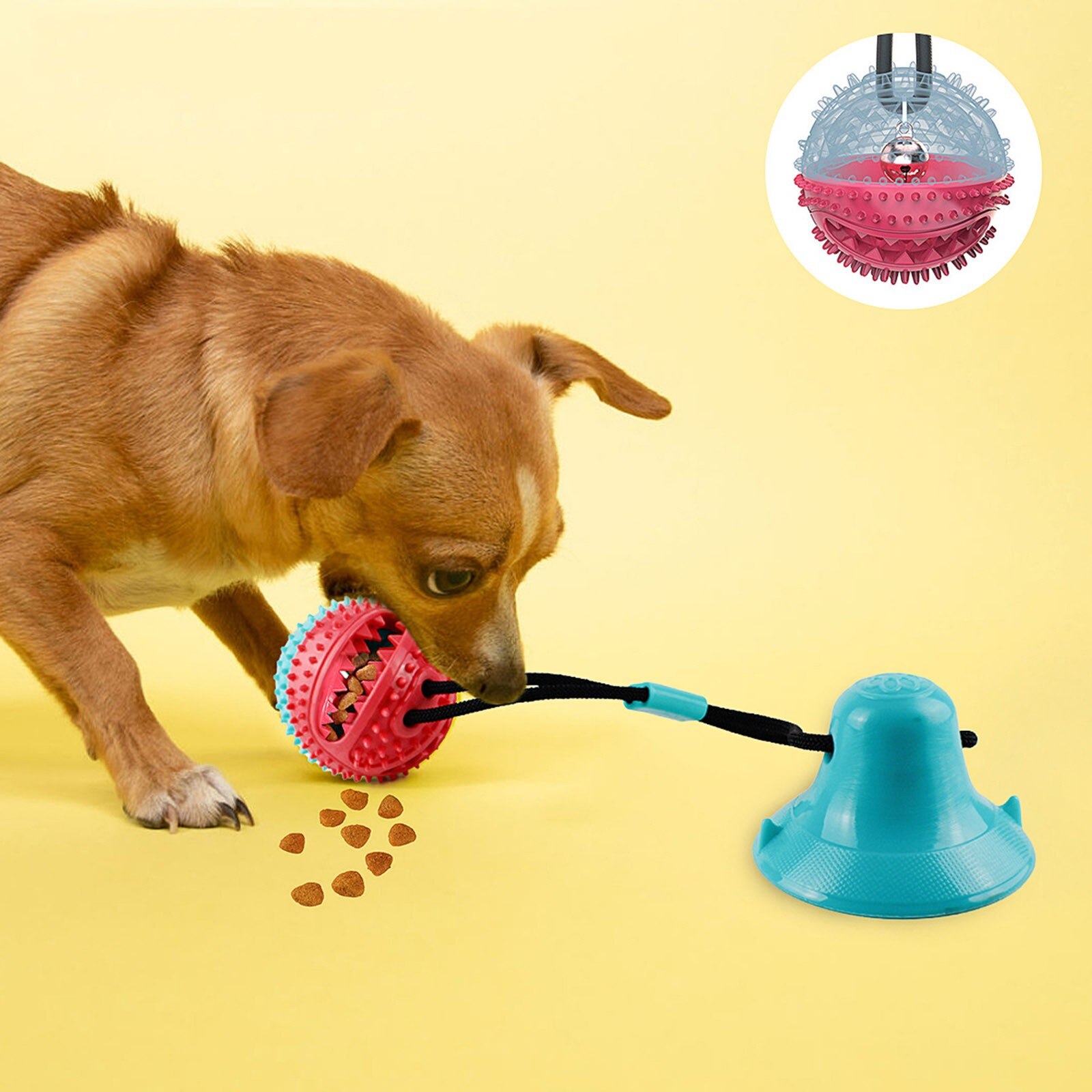 40 # Slijtvast Molaire Speelgoed Bal Met Hond Sucker Lekkende Voedsel Hond Speelgoed Voedsel Organizer Outdoor Camping Huisdier accessoires