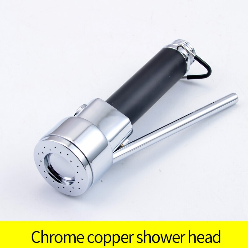 ABS Kitchen Tap Pull Out Parts Kitchen Faucet Replacement Parts Faucet Accessorie Spouts Kitchen Faucet Nozzle,Small shower head: Chrome(copper)
