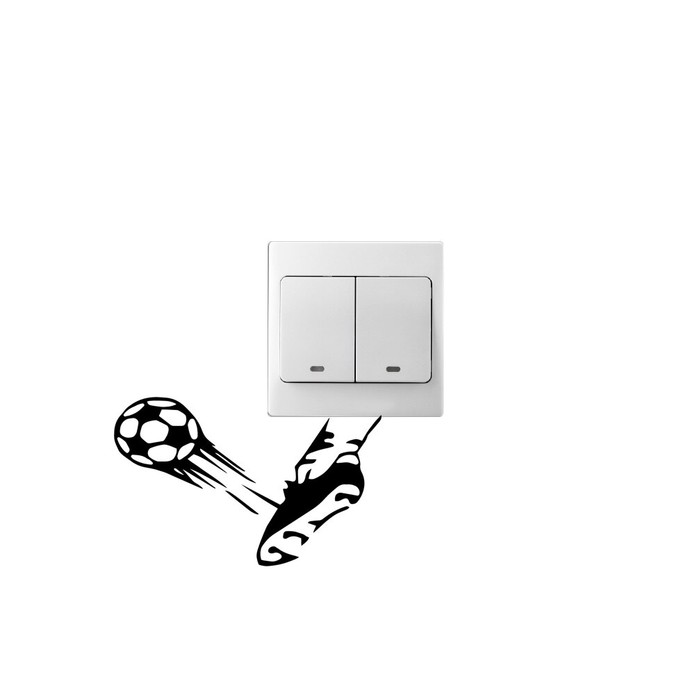 Sjov leg fodbold wallsticker pvc aftagelig til børneværelser wall art sticker vægmalerier