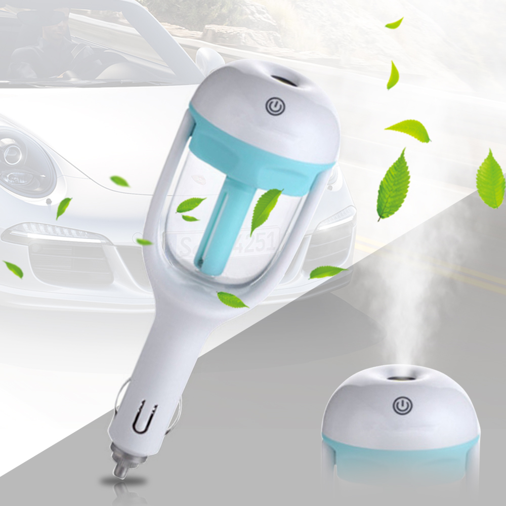 Mini Portable Car Humidifier DC 12V Air Purifier Auto Mist Maker Aroma Sprayer Fogger Steam Essential Oil Diffus