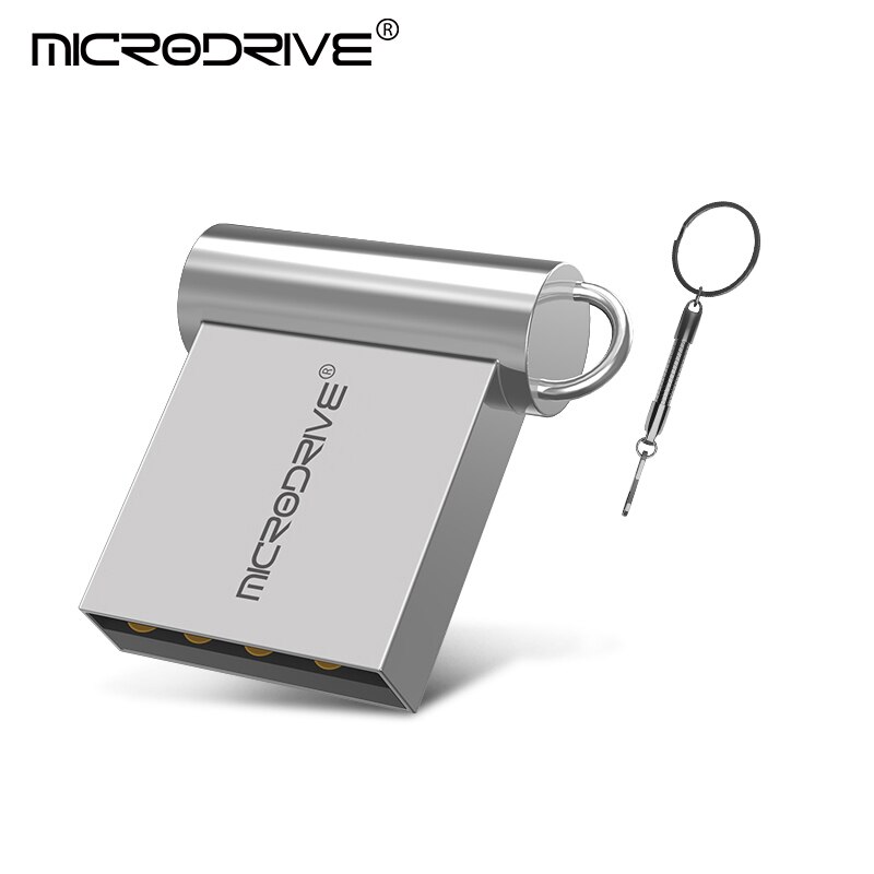 Neue mini metall usb flash drive 64GB 32GB 16GB 8GB 4GB Pen Drive tragbare 128GB usb 2.0 usb stick speicher Flash disk: 64GB / Silber