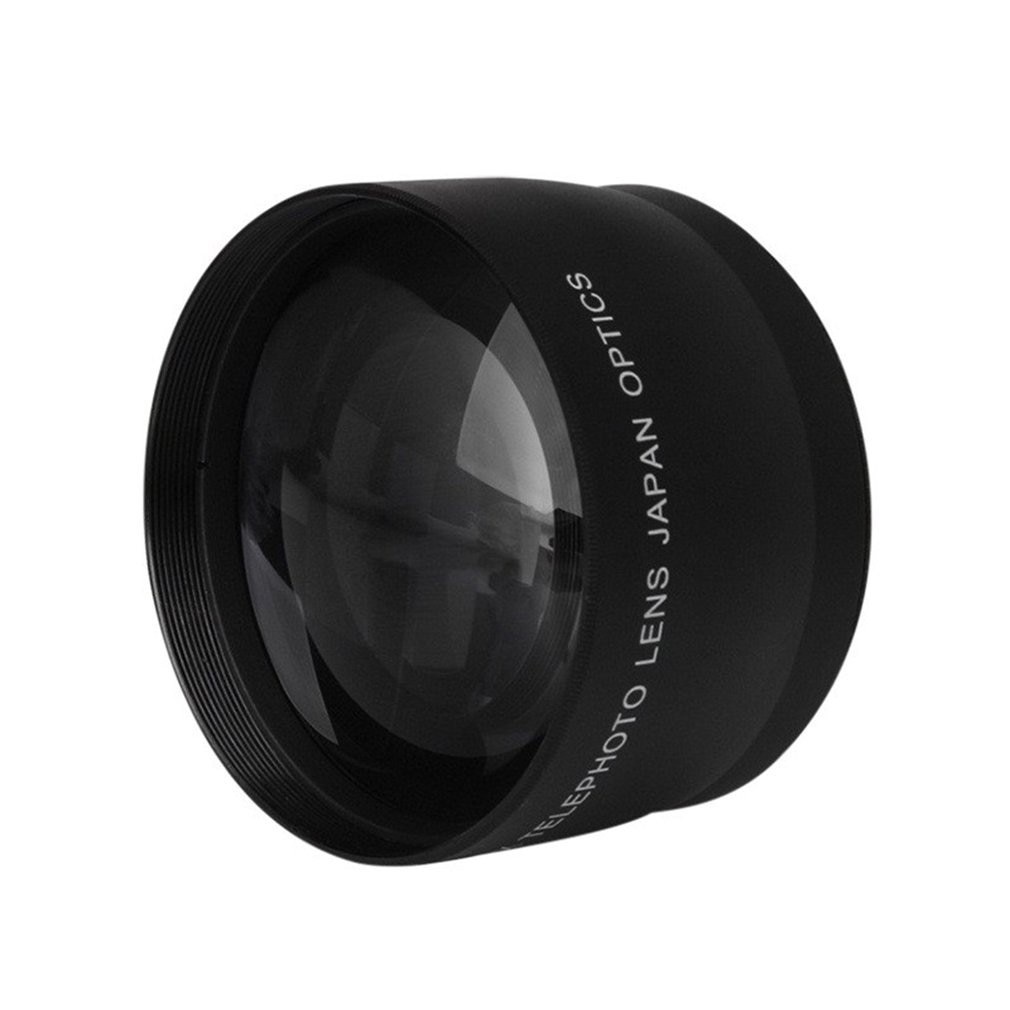 58Mm 2X Double Camera Teleconverter Lens Wide Angle Extender Aps Format Lens Magnesium Aluminum Alloy