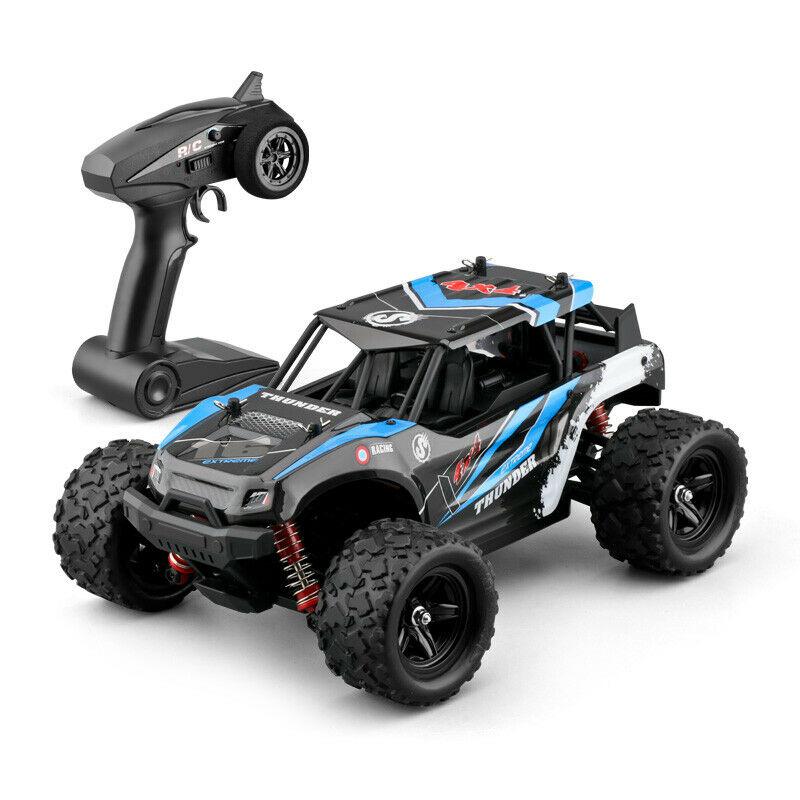 40+MPH 1/12 Scale RC Car 2.4G 4WD High Speed Fast Remote Controlled Large TRACK: blue
