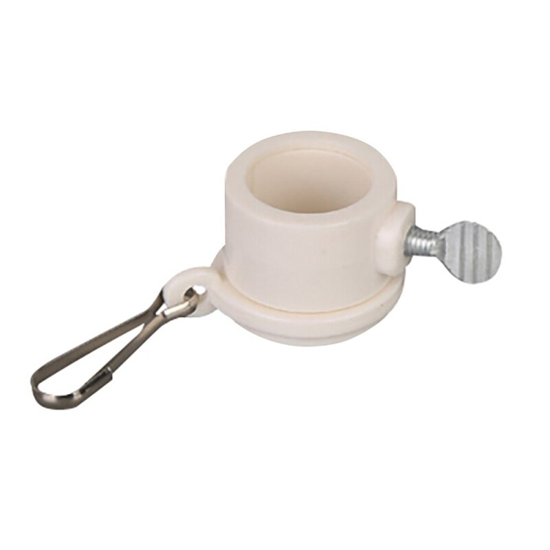 2 Stuks Plastic Vlaggenmast Montage Ringen Set Met Vaste Hookanti Wrap 360 Draaibare Ring Met Karabijnhaken