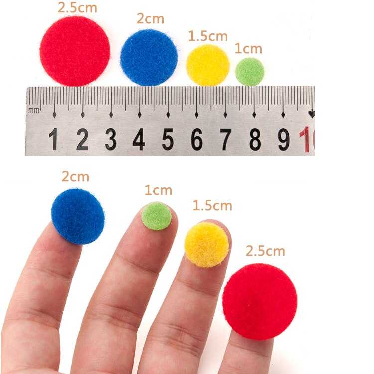 100 par kardborreband självhäftande självhäftande fästtejp krokar och öglor magiska tejp prickar klistermärke kardborreband nylon hem klitterband lim