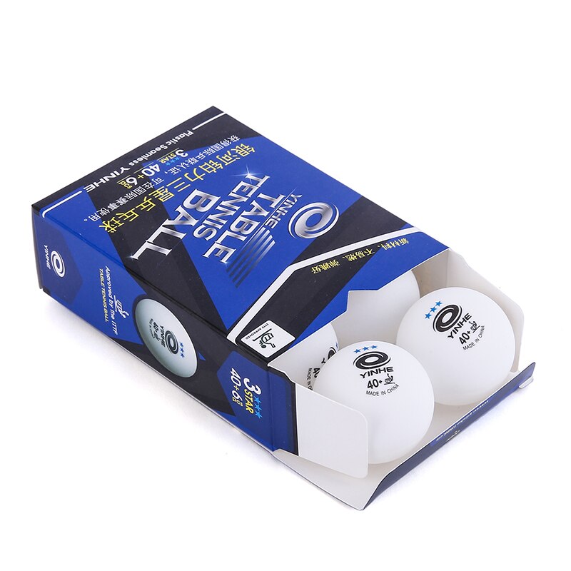 YINHE Table Tennis Balls - 6 Pcs - 40+ Seamless - ITTF Approved White Poly Ping Pong
