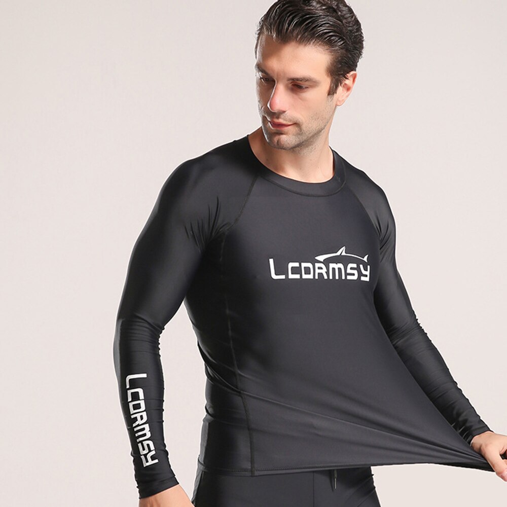 Men&#39;s Plus Size 3XL-6XL High Stretch Comfort Shirts Long Sleeve Surf Tops 2022 Water Sports Fitness Quick Dry UPF 50+