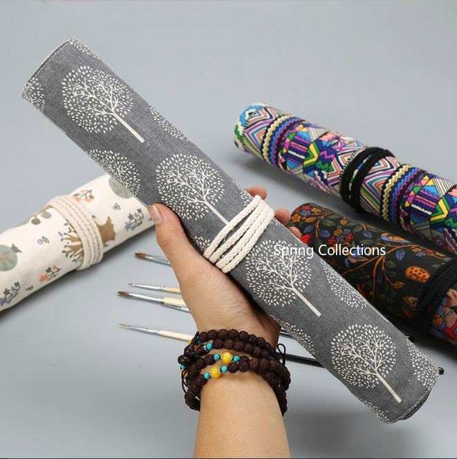 RXYY Paisley Bleistift-Etui – Aus Leinwand Mit Reißverschluss, 8x3x3 Zoll, Für Schule, Büro & Kosmetik