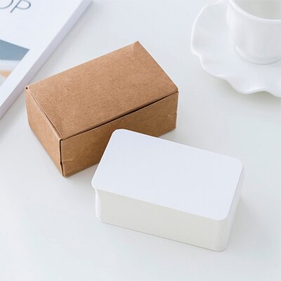 100 sheets / boxes DIY blank cards kraft paper blank postcards hand painted graffiti old card, cards small stationery: 3