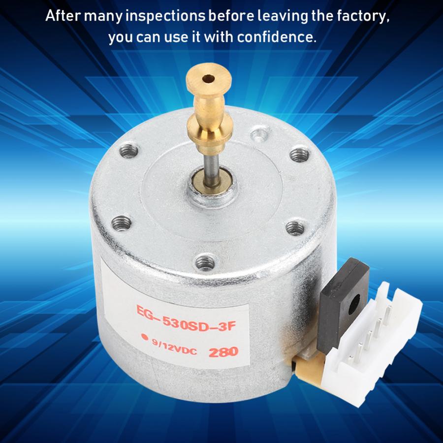DC 12V 3-Speed Brush Vinyl Record Recorder Turntables Motor 25mm Mounting Hole 78RPM for Most 3-speed Turntables