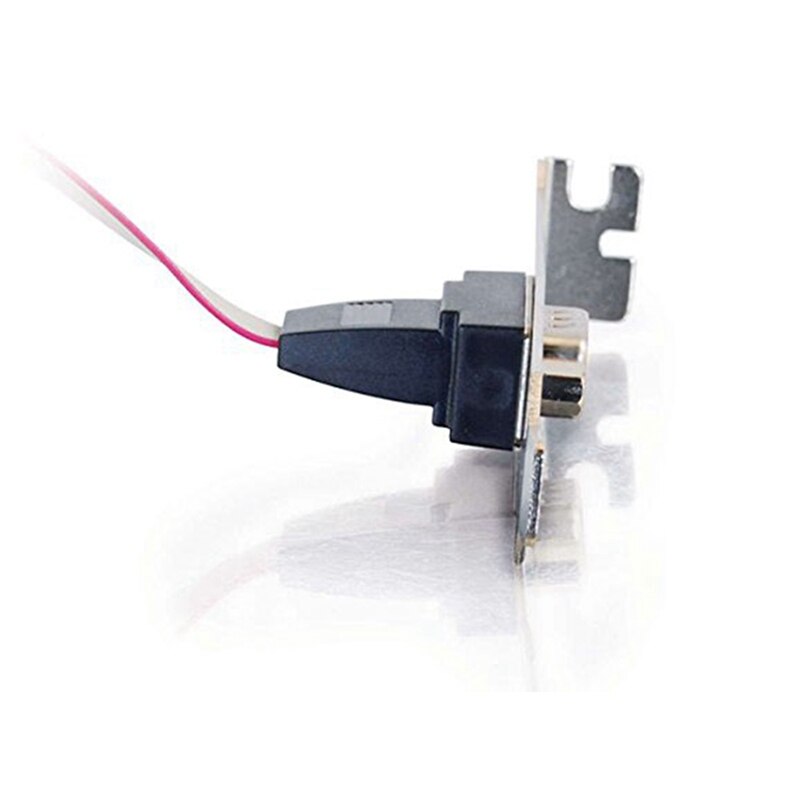 1X 1 Port 28Cm DB9 Serial Port Bracket To 10 Pin Header - Low Profile (PLATE 9M16LP) &amp; 2X SATA Power Extension Cable