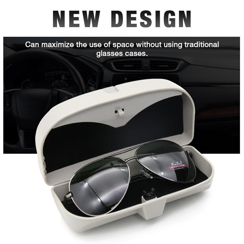 Universele Auto Visor Zonnebril Case Auto Glazen Doos Auto Zonnescherm Bill Clip Multifunctionele Auto Bril Opbergdoos Organizer Box