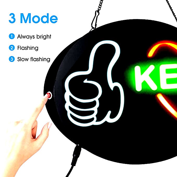 Kebab – panneau publicitaire LED néon, 3 Modes, clignotant lent, stable, pour entreprise, fenêtre