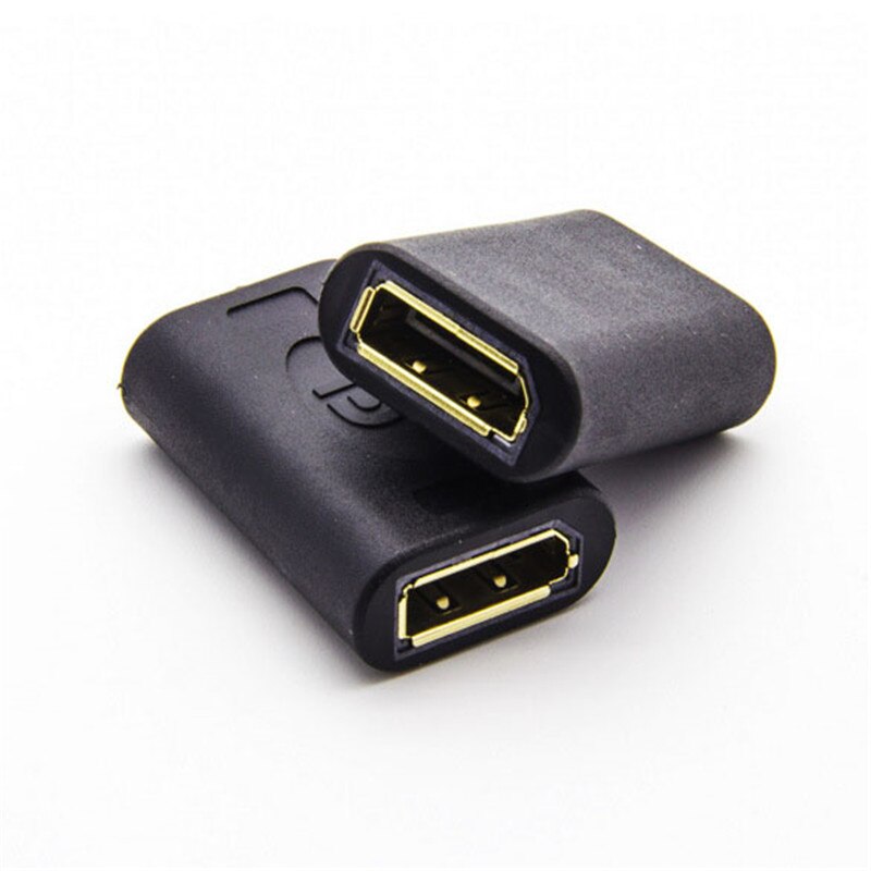 1Pc Dp Naar Dp Displayport Female Naar Vrouwelijke Adapter Connector Koppeling Extender Tool Vergulde Dp Adapter