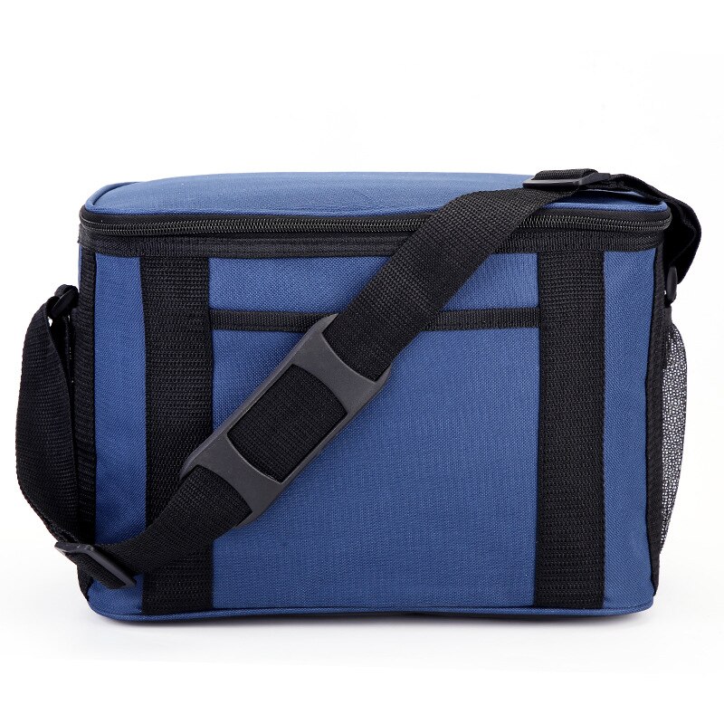 Schouder Picknick Koeltas Waterdichte Outdoor Camping Fruit Snacks Drinken Houden Verse Handtas Grotere Capaciteit Voedsel Thermische Pouch: Blue