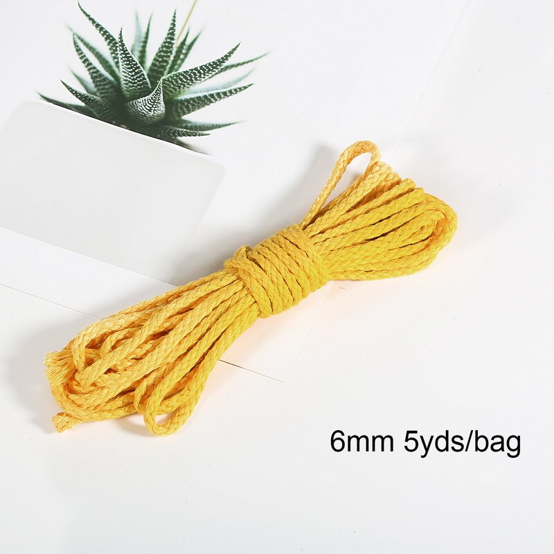 Cordon Parachute de 5 mètres et 6mm | Corde de cour Lan de Type Mil de Type un brin d'escalade, équipement de survie en Camping, matériel de bricolage: Yellow