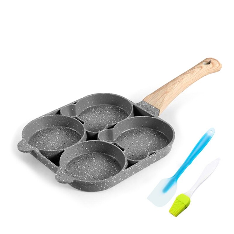 Non-stick Vier-Gat Omelet Eieren Pancake Maker Koekenpan Keuken Inductie Pot Burger Mold