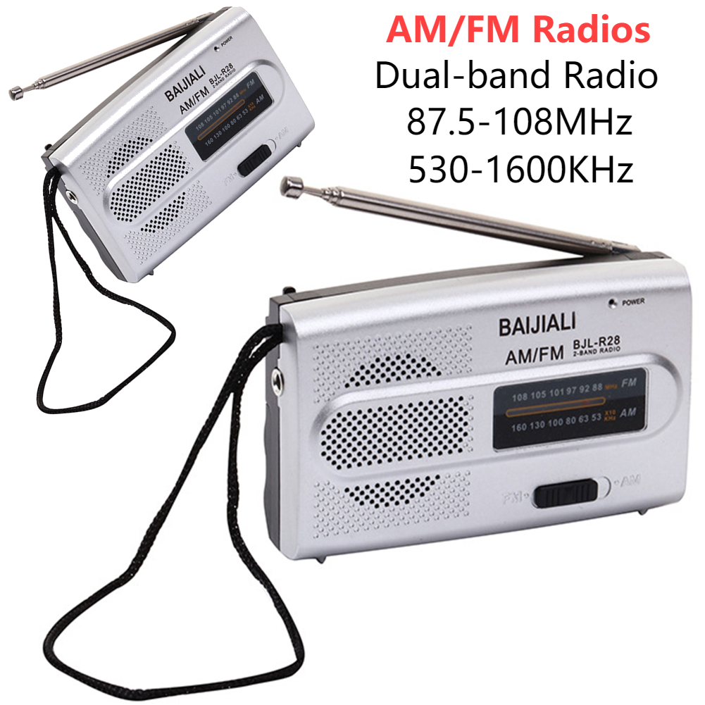 Dual-band Radio Digital Pocket Radio Receiver Handheld AM FM Short/Long Wave Radios Devices Manual Channel Speaker