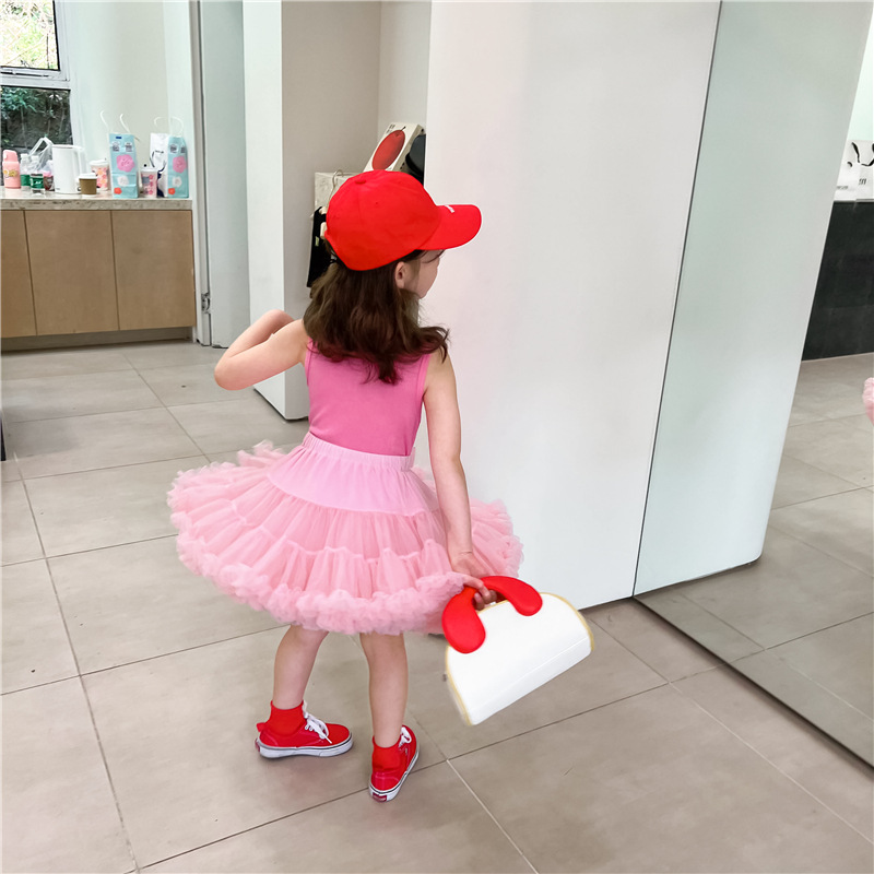 Falda por encima de la rodilla para niños y niñas, falda con cintura elástica, a la , sólida, moderna, cómoda, suave, adecuada, ligera, de verano