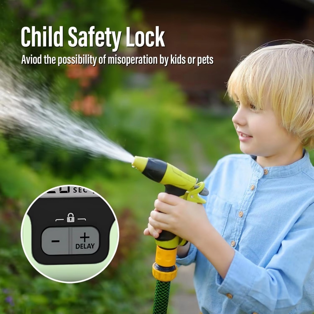 Timing System Outlet Water Timer Precisely Watering Up Outdoor Automatic Irrigation Fully Adjustable Program Watering Timer