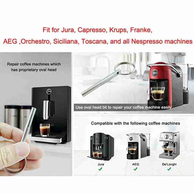 Jura Capresso SS316 Reparatur Sicherheit Werkzeug Schlüssel Offenen Sicherheit Oval Kopf Schrauben Spezielle bisschen Schlüssel Entfernung Service Für Kaffee Maschine