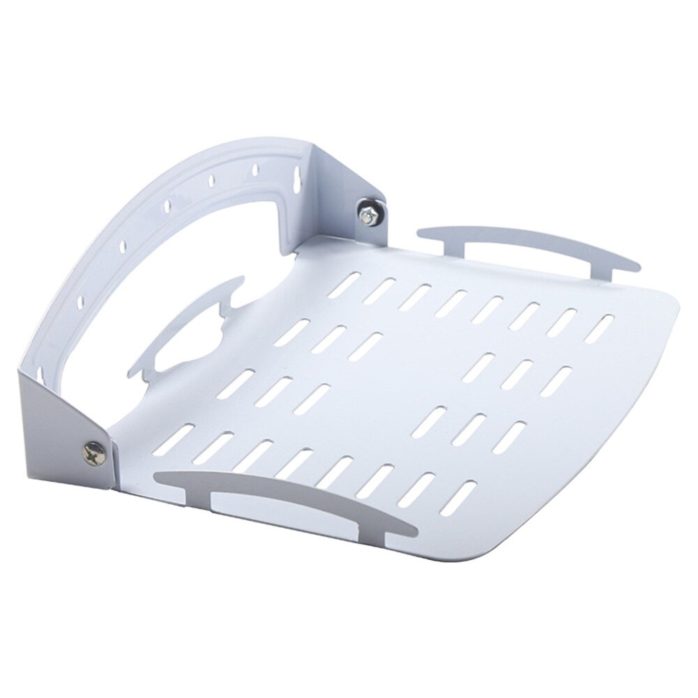 TV Set Top Box Hanger Bracket Floating Glass Shelf Wall Mount Bracket Under TV Box DVR DVD Holder Black/White