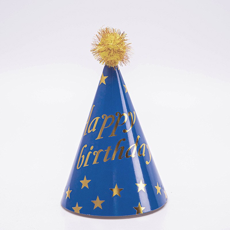 10 stücke Glücklich Geburtstag Hüte Polka Punkt Filz Pompoms Papier Kegel Kappen Baby Dusche Erwachsene freundlicher Geburtstag Party Dekoration Supplie: M-1-38