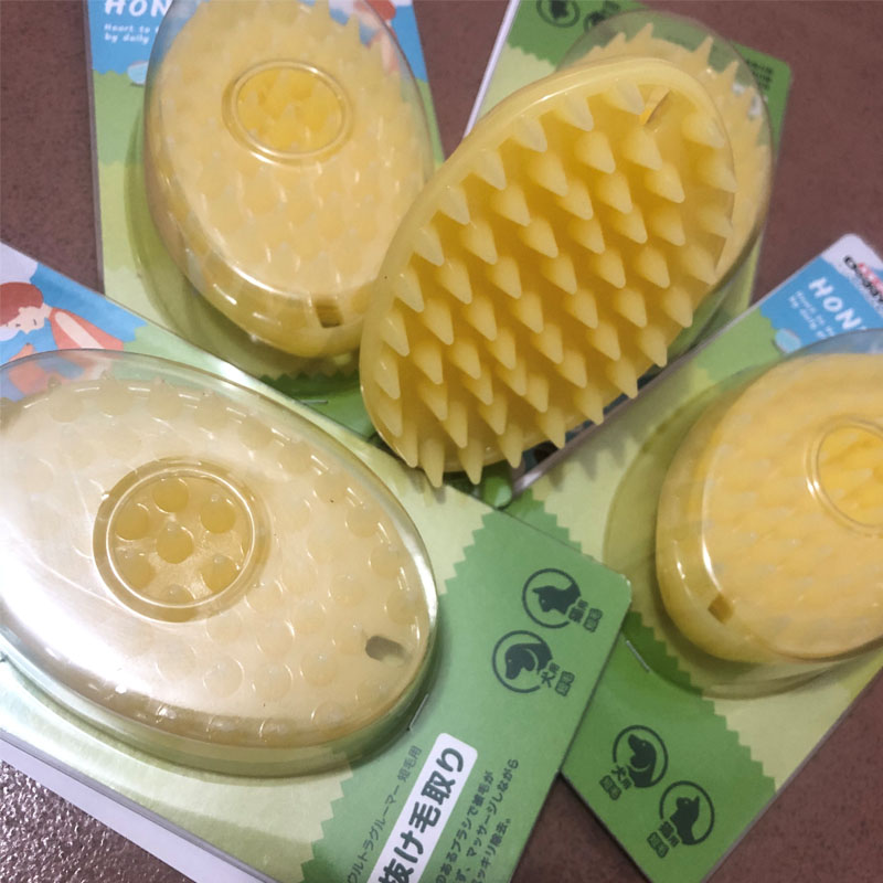 Pet produtos para escova de massagem do gato do cão pentes limpador de depilação do filhote de cachorro slicker escovas ferramentas de lavagem suave cerdas de silicone
