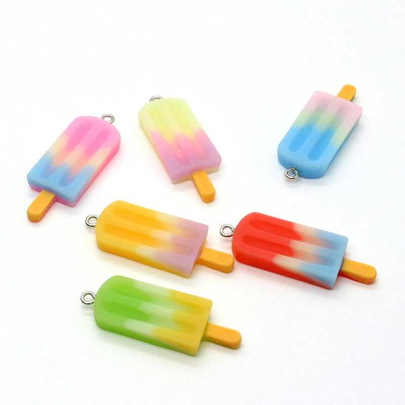 10pcs/lot Wine Bottle Watermelon Lollipop Food Charms Resin Earring Pendants Accessory Anime Moon Star Keychain DIY Jewelry Make: banbiing