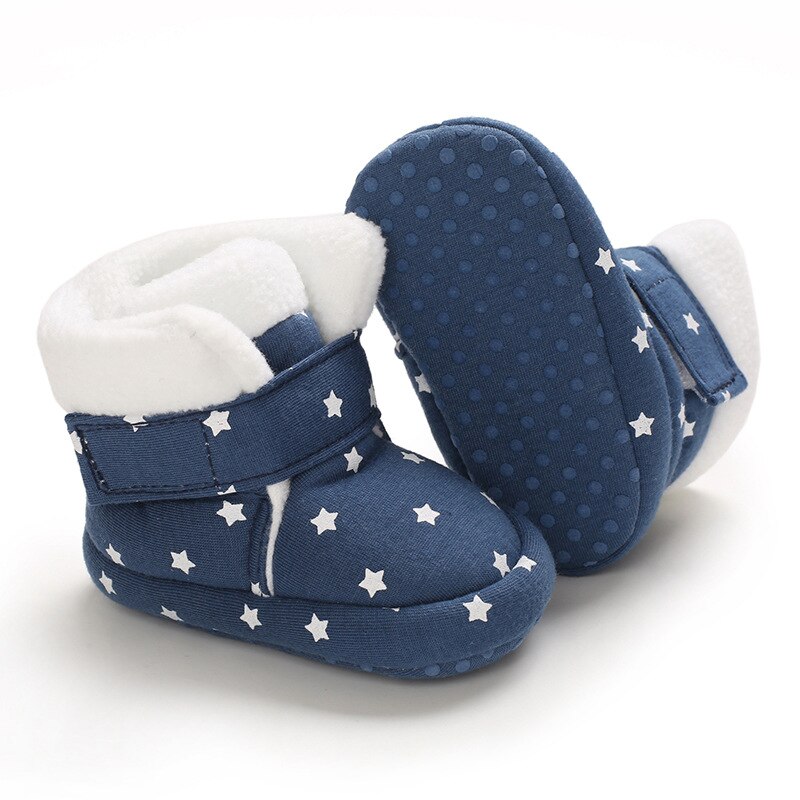 Chaussettes solides en coton pour bébé garçon et fille de 0 à 18 mois, chaussons antidérapants chauds pour nouveaux-nés et nouveaux-nés