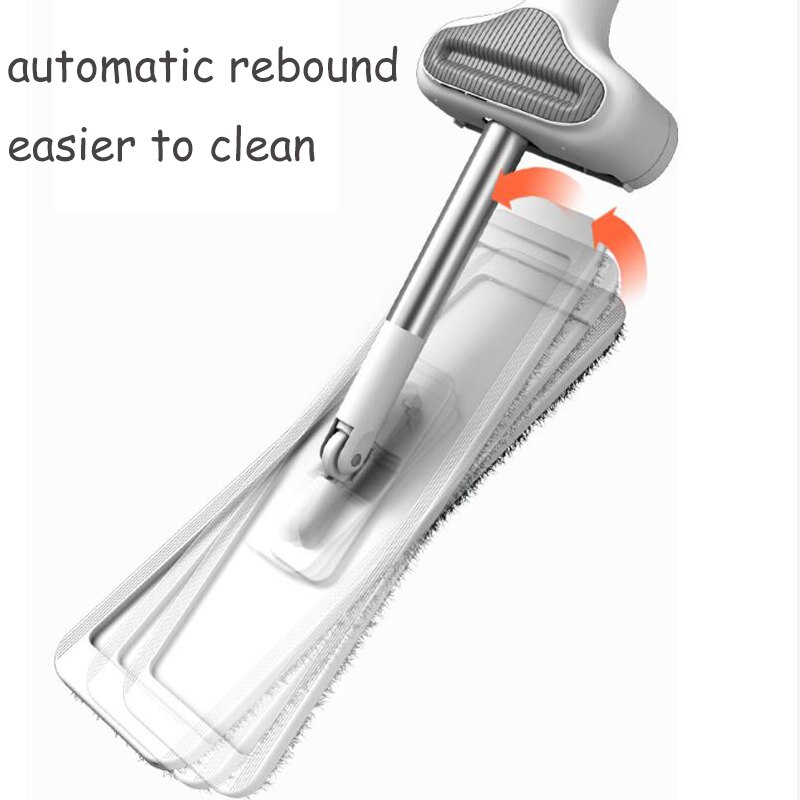 Squeeze Mop Microfiber Floor Mop Household Cleaning Floor Cleaning Brooms Mop Rag No Hand Washing Rotate 360 Degrees Adjustable