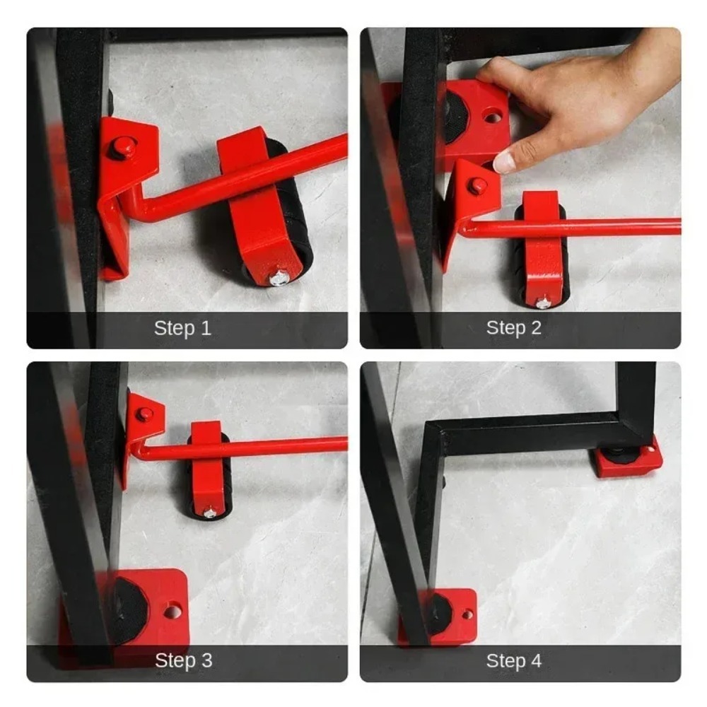 5 Teile/satz Heavy Duty Möbel Heber Mover Roller mit Rad Bar Moving Gerät Hebe Helfer Möbel Moving Transport Werkzeug