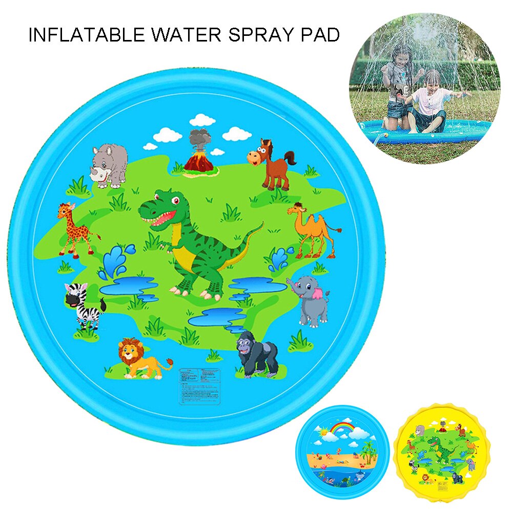 Di proprietà dei capretti Esterna Del Prato Inglese Spiaggia del cavalla Animale Gonfiabile Acqua Nebulizzata Bambini spruzzatore Gioco pad Zerbino Giochi D'acqua Spiaggia Zerbino Cuscino giocattoli