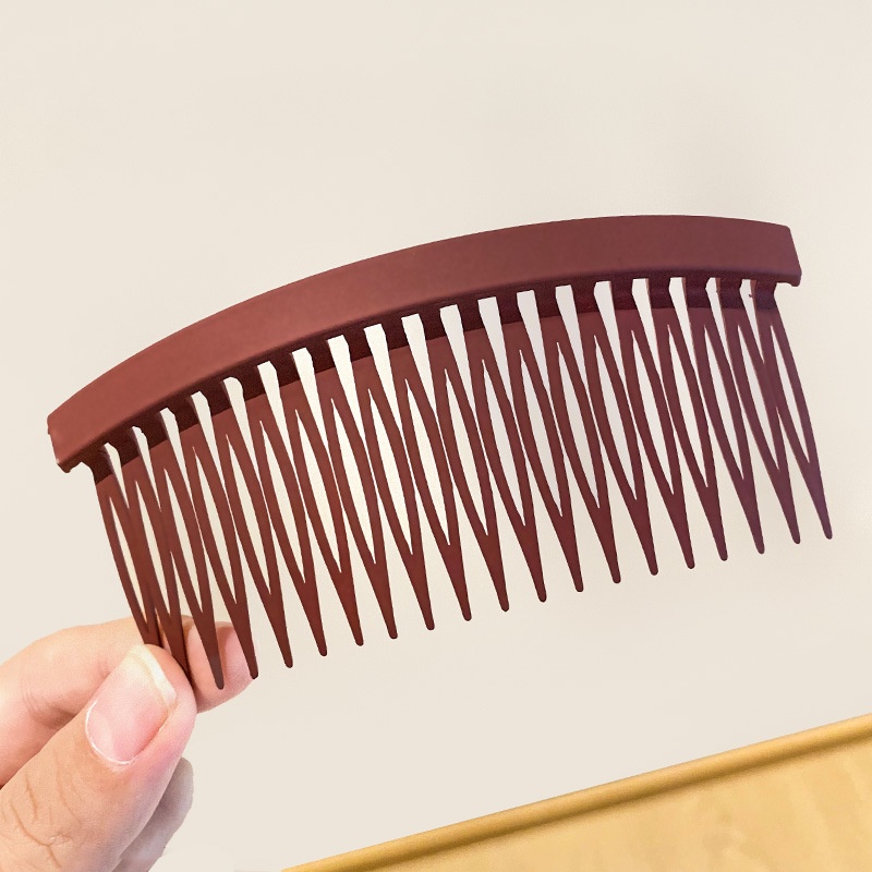 Grampo de cabelo fosco minimalista estilo coreano, franja feminina, estilo de cabelo, acessórios de cabelo elegantes e versáteis para uso diário: Vermelho