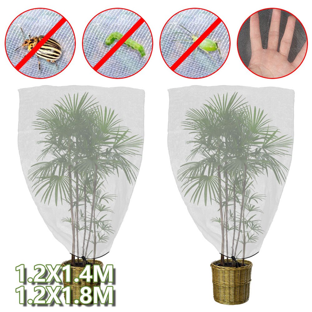 Insect Bird Barrier Mesh Garden Bug Netting Insect Bird Plant Vegetables Fruits Protective Cover Reusable Reusable Net Bag