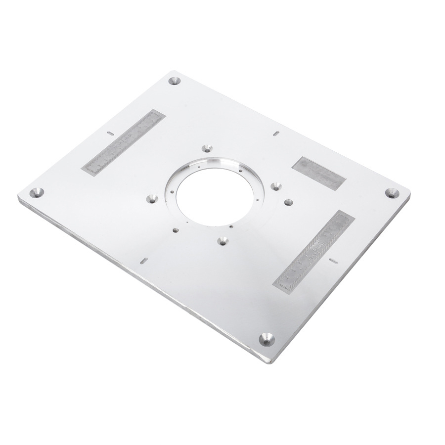 Elektrisk træfræsning trimning maskine flip plade guide bord aluminium router bord indsætte plade til træbearbejdning arbejdsbænk