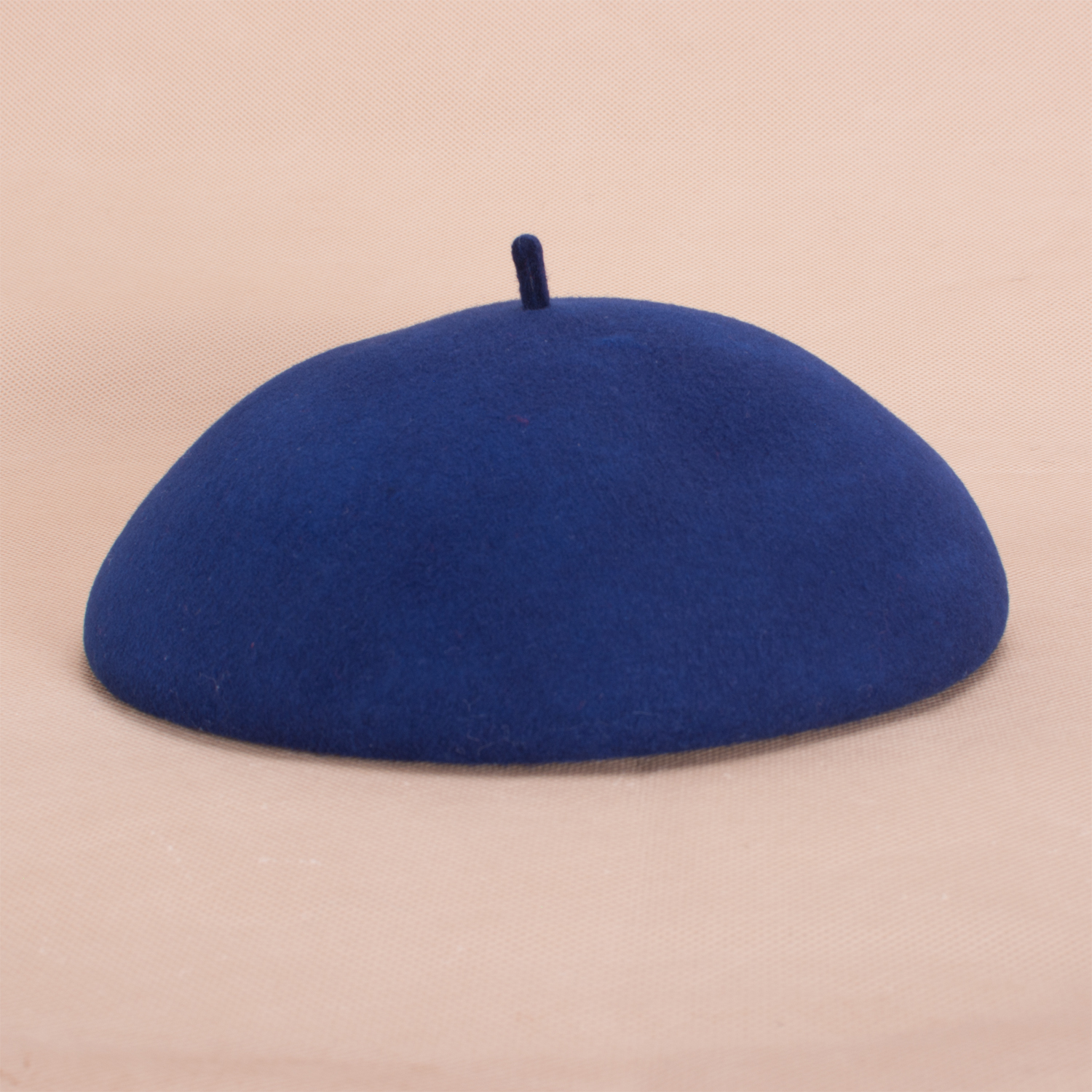 Womens Dames Royal Stijlen Zachte Witte Baret 100% Wol Vilten Hoeden Fascinators: Navyblue