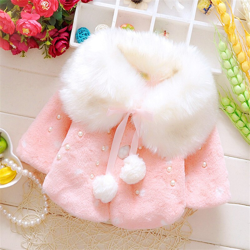 abrigo bebe niña chaqueta bebe ropa bebe invierno ropa de niña invierno: Rosa / 3-12M