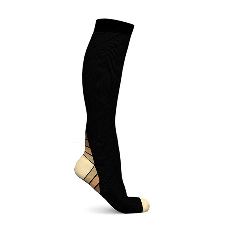 Universal Lange Sport Socken Männer Kompression Nylons Anti Slip Fußball Fußball Spiel Männlichen Weibliche Code Frau: Champagne / S/m