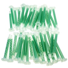 50pcs Plastic F6-16 AB Glue Resin Static Mouth Mixing 16 Nozzles Tube 83mm M