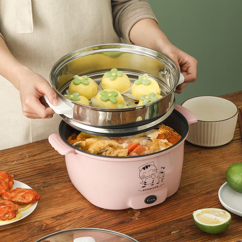 Multifunctionele Elektrische Koekenpan Elektrische Pot Huishoudelijke Kleine Elektrische Pot En Instant Noodle Pot Huishoudelijke Pot Wok