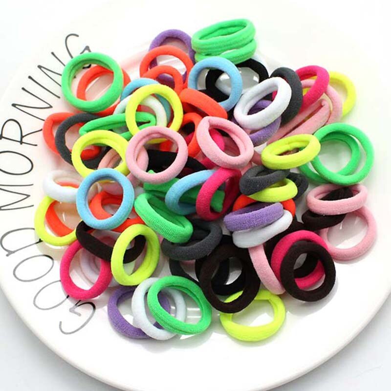 50 Pcs Kinderen Snoep Kleur Haar Touw Elastische Chouchou Haarbanden Mini Haar Ringen Rubber Band Voor Meisjes Prinses Haar accessoires: 06